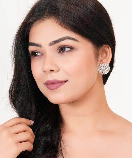 Women's Dot Design Bali Earrings, Indian Hoops, Mandala Hoops, Chakra Earrings - Bali Hoops