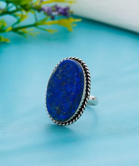 Arts Crystal Products Natural Labradorite Ring Set for Women,Vintage Joint Knuckle Stackable Rings Oval Gemstone Ring