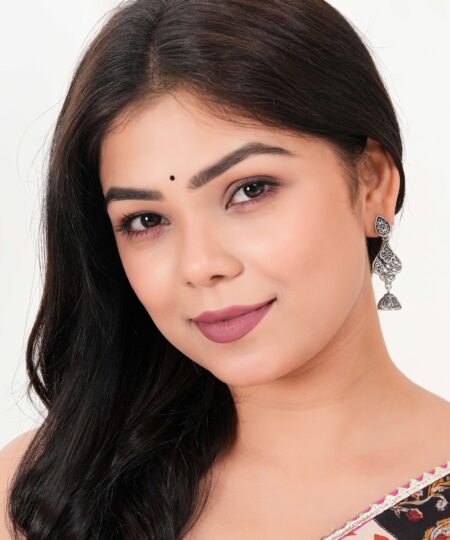 Women's Indian Bollywood Stylish AZ838-OXidised Earrings Traditional Ethnic Jhumka/Jhumki Earrings for Women - Unique Design -AZ838-OX-ER20